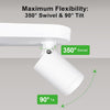 GY Modern 3-Way LED Ceiling Spotlight - 360° Adjustable GU10 Track Lighting for Kitchen & Living Room (Black/White) - GY STORE