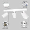 GY Modern 3-Way LED Ceiling Spotlight - 360° Adjustable GU10 Track Lighting for Kitchen & Living Room (Black/White) - GY STORE