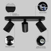 GY Modern 3-Way LED Ceiling Spotlight - 360° Adjustable GU10 Track Lighting for Kitchen & Living Room (Black/White) - GY STORE