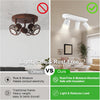 GY Modern 3-Way LED Ceiling Spotlight - 360° Adjustable GU10 Track Lighting for Kitchen & Living Room (Black/White) - GY STORE