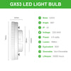 Ampoules LED GX53 4.9W, 668lm, 3000K/4000K